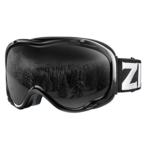 【中古】【未使用・未開封品】ZIONOR Lagopus スキー スノーボード ゴーグル 紫外線保護 曇り止め スノーゴーグル 男女兼用 大人 ユース VLT 8% ブラックフレーム ブラックレ