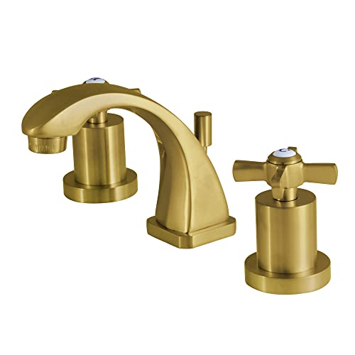 【中古】【未当て嵌める・未開封品】Kingston Brass KS4947ZX ミレニアムミニワイド洗面所水道の栓 金管楽器ポップアップ、繻子