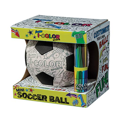 【中古】【未使用・未開封品】Franklin Sports I-Color Soccer Ball White, 3