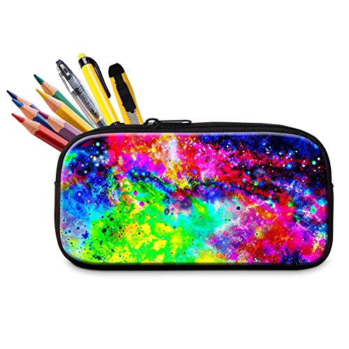 【中古】【未使用・未開封品】Dispalang スクールペンシルケース ギャラクシーペンシルバッグ 学生 大人 オフィス ペンバッグ ファスナー付き 鉛筆ボックス