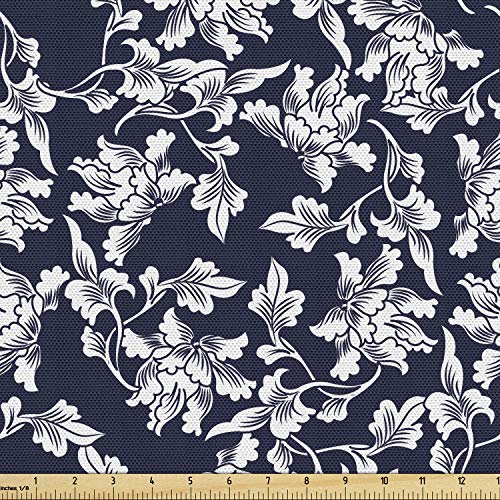 【中古】【未使用・未開封品】Ambesonne デジタルプリント マルチカラー 生地 ヤード単位 5 Yards fab_49232_5|AJIMURA-SHOP