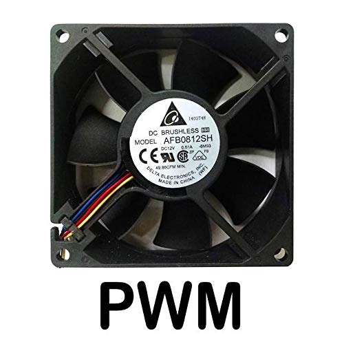 【中古】【未当て嵌める・未開封品】Delta AFB0812SH-PWM 80x80x25粍 12雄捻子 弾丸道路ボールベアリング 4いの一番 PWM気違い