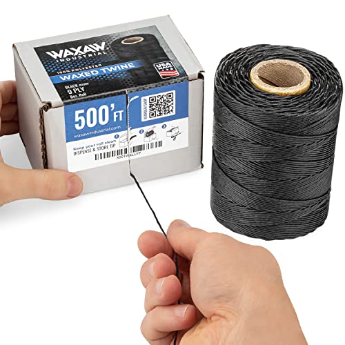 【中古】【未当てはめる・未開封品】9層黒いこと蝋涙より糸 ディスペンサーボックス席付き添い人 引張こっ酷い160重量ポンド (1渦巻形) 500フート 8薬局衡オンス木管 ポリエステル100%ケーブルタ