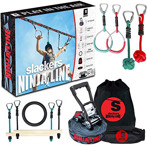 【中古】【未使用・未開封品】Slackers Ninjaline 11m Intro Kit with 7 Hanging Obstacles｜AJIMURA-SHOP