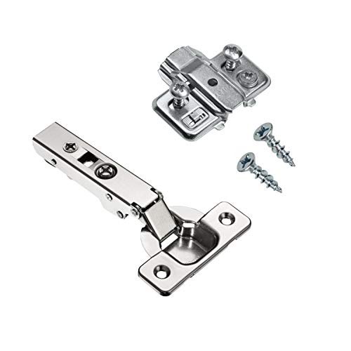 【中古】【未使用・未開封品】Rok Titus キッチンキャビネットヒンジ 0mmマウントプレート付き 110度 フレームレス ユーロフルオーバーレイ FL0 コンシールドT45S0M110 + TCCA