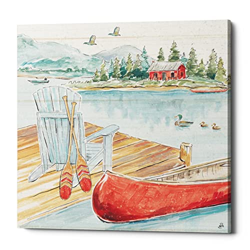 【中古】【未使用・未開封品】Epic Graffiti Lake Moments III キャンバスウォールアート 66.04cm x 66.04cm、ブルー｜AJIMURA-SHOP