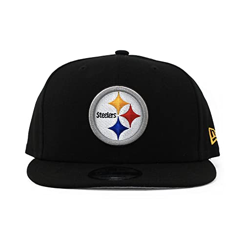 【中古】【未当て嵌める・未開封品】New Era ピッツバーグ・スティーラーズ かぶり笠 NFL 黒いこと 野球クラブ色合い ロゴタイプ 9FIFTY スナップバック 合わせる能力のあるな旗がしら 成年者用 壱大きさ