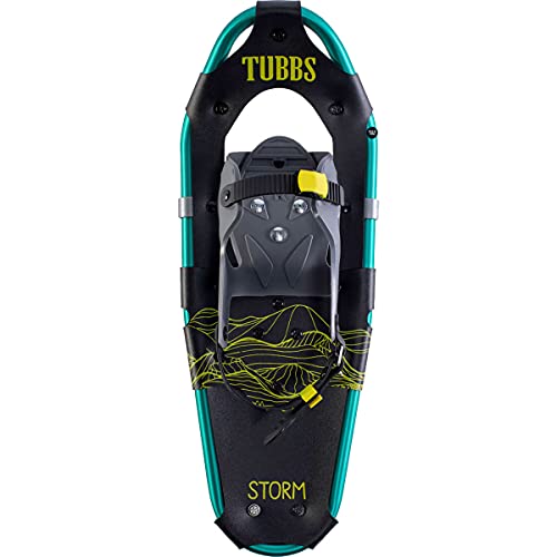 【中古】【未当て嵌める・未開封品】チューブスノーシューズ キッズストーム 大きさ19 ティール