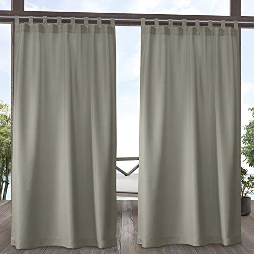 【中古】【未使用・未開封品】Exclusive Home Curtains In-Out 無地 VT Cabana タブトップ カーテンパネル ペア 54x108インチ トープ色 2セット|AJIMURA-SHOP
