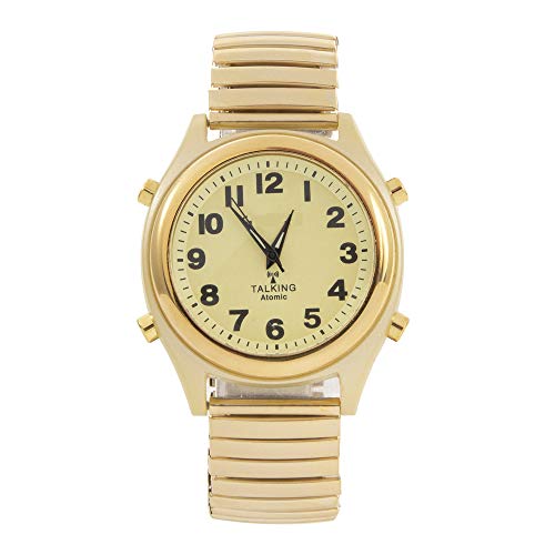 【中古】【未使用・未開封品】Atomic Talking Watch - ボタンでセット! ユニウォッチ アラーム付き 時刻、曜日、日付を話す - ブラインド、高齢者、視覚障害に最適 - 8421, ゴ｜AJIMURA-SHOP