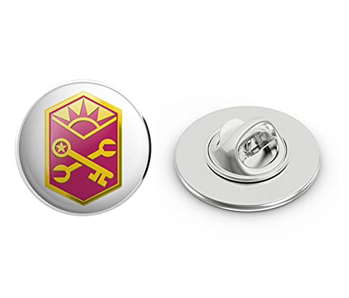 【中古】【未当てはめる・未開封品】Veteran Pins US Army アドバンスド武器体系サポートコマンドパッチ 金属元素 0.75in ラペルハットピン タイ王国タック ピンうしろ側