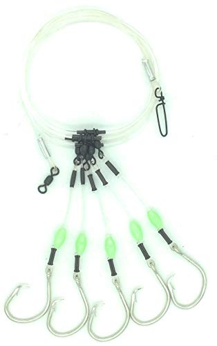 【中古】【未当て嵌める・未開封品】(11/0) - End Game Tackle Company Deep Drop Snapper Rig with Glow Beads