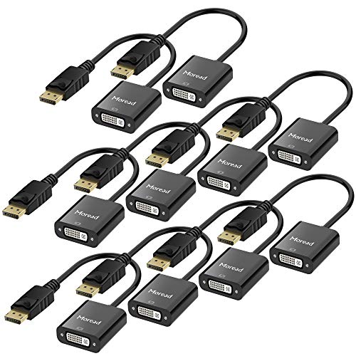 【中古】【未当て嵌める・未開封品】Moread DisplayPort (DP) - DVIアダプタ 10個容器に並べる 金メッキ見せびらかす界面 - DVI-Dアダプタ (雄から刃針) 電子計算機 デスクト