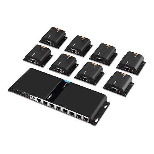 【中古】【未使用・未開封品】gofanco 1080p 1x8 8ポート HDMIエクステンダースプリッター CAT5e/CAT6/CAT7イーサネットケーブル対応 ? IR延長 1080p 60Hzで最大40m (130フィ