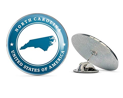 【中古】【未使用・未開封品】North Carolina USA ラウンドメタル 0.75インチ ラペルピン 帽子 シャツ ピン タイタック ピンバック｜AJIMURA-SHOP