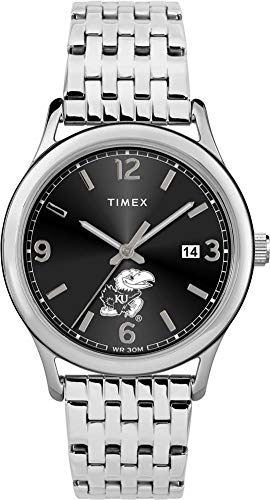 【中古】【未当て嵌める・未開封品】Timex Women\u0027s Kansas Jayhawks KU Watch Sage Stainless Watch