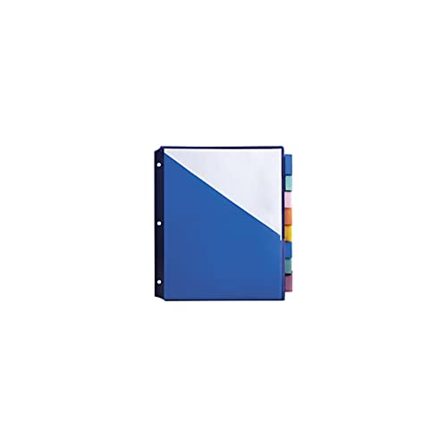 【中古】【未使用・未開封品】Office Depot ブランド ダブルポケット 挿入可能 プラスチックディバイダー 8タブ 9 1/2インチ x 11 1/4インチ アソートカラー|AJIMURA-SHOP