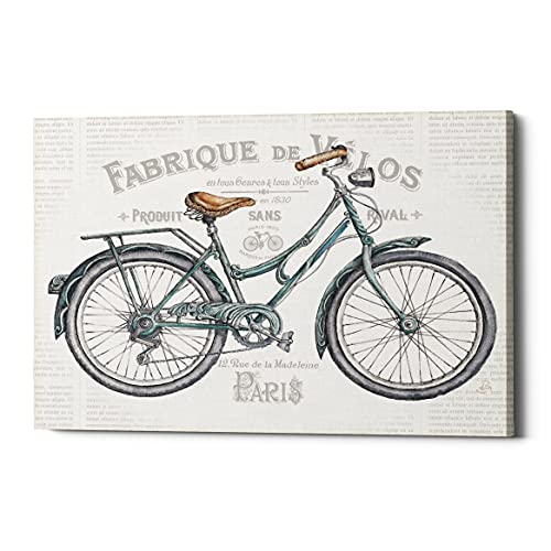 【中古】【未使用・未開封品】Epic Graffiti Bicycles I v2 キャンバスウォールアート 45.72cm x 66.04cm、ベージュ