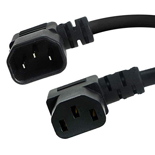【中古】【未使用・未開封品】C14 左からC13 左電源コード - 6フィート、10A/250V、18/3 SJT、IEC 60320 - アイアンボックス部品 # IBX-6423-06