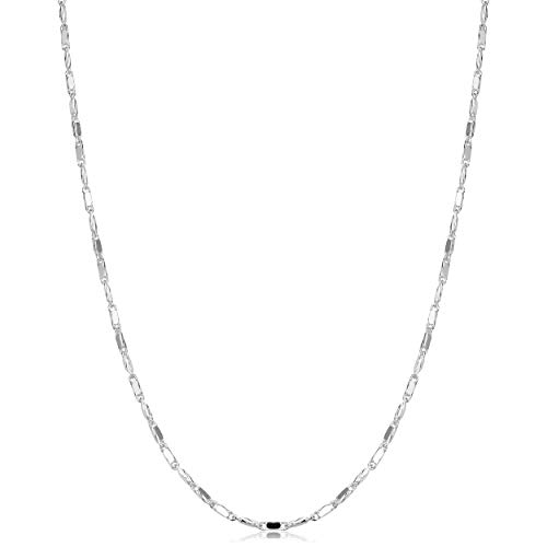 【中古】【未使用・未開封品】Kooljewelry スターリングシルバー 1.3mm ツイストカタツムリチェーンネックレス