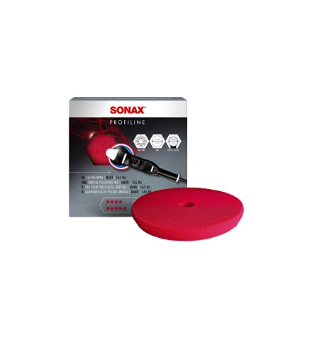 【中古】【未使用・未開封品】Sonax 493441 デュアルアクション ハードカッティング/仕上げパッド 6.5インチ レッド