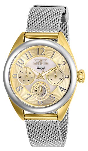【中古】【未使用・未開封品】Invicta Women's 27452 Angel Quartz Chronograph Gold, White Dial Watch