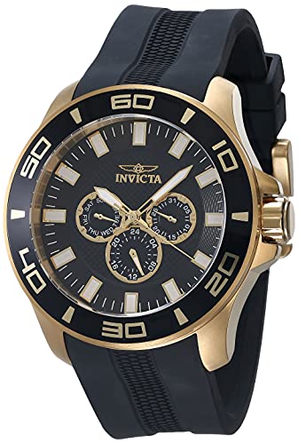 【中古】【未当て嵌める・未開封品】Invicta Men\u0027s 28001 Pro Diver Quartz Chronograph Black Dial Watch