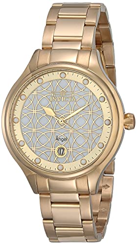 【中古】【未当て嵌める・未開封品】Invicta Women\u0027s 27434 Angel Quartz 3 Hand White Dial Watch