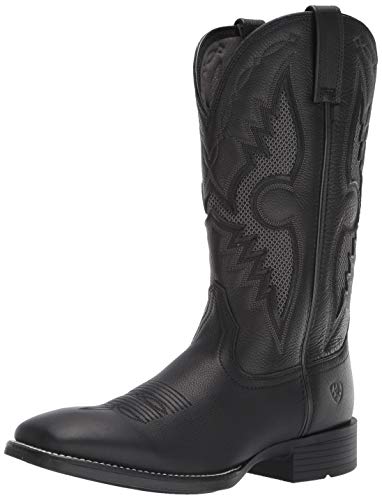 【中古】【未使用・未開封品】Ariat メンズ Solado Venttek ウエスタンブーツ, ブラックカーボン。, 11.5|AJIMURA-SHOP