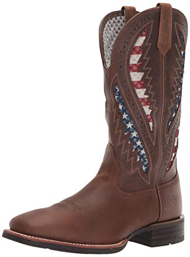 【中古】【未使用・未開封品】ARIAT メンズ Quickdraw Venttek ウェスタンブーツ US サイズ: 10 カラー: ブラウン