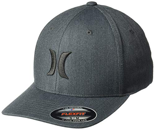 【中古】【未使用・未開封品】Hurley メンズ ブラック テクスチャー ベースボールキャップ US サイズ: Large/X-Large カラー: ブラック