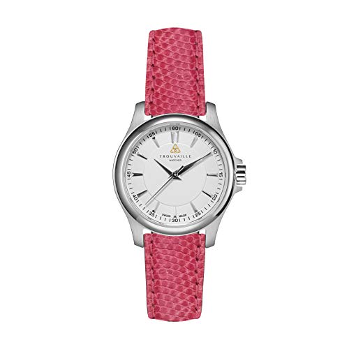 【中古】【未使用・未開封品】Trouvaille Watches クラシックレディー腕時計 スイス製 ピンクのストラップ付き｜AJIMURA-SHOP 38,337円