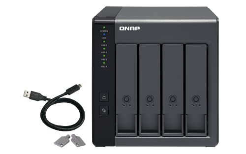 【中古】【未当て嵌める・未開封品】QNAP(キューナップ) TR-004 4ベイ USB 3.0 RAID 取りひろげるエンクロージャー DAS (ダイレクトアタッチドストレージ) 2年引きうける