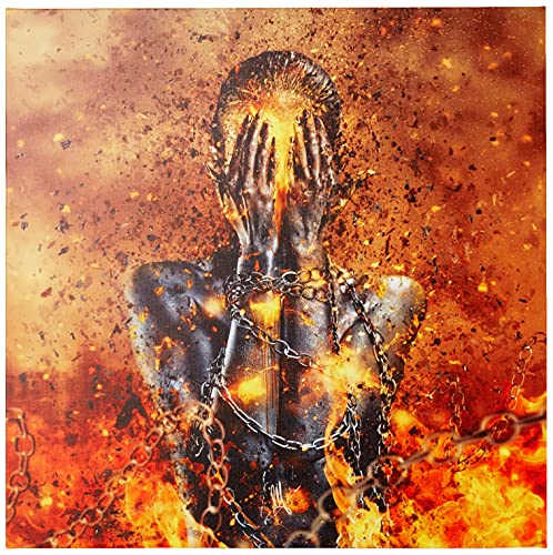 【中古】【未当て嵌める・未開封品】Cortesi Home \u0027Through Ashes Rise\u0027 マリオ・サリム・ネバド作 キャンバスウォールアート 26in x 26in 黄み その他-家電