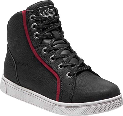 【中古】【未使用・未開封品】Harley-Davidson Women's Mackey Waterproof Black or Grey Motorcycle Boots D87165