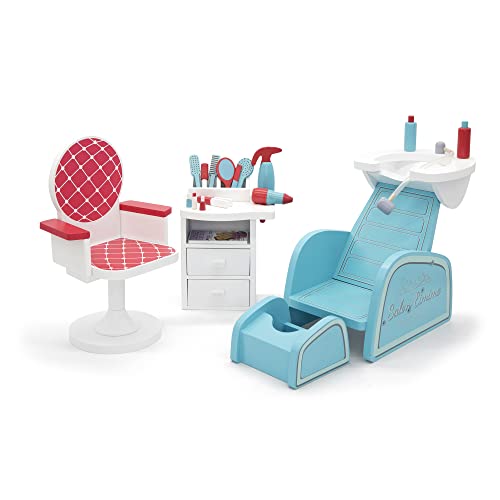 【中古】【未使用・未開封品】Playtime by Eimmie 人形用家具 18インチ - サロンとネイルセット アクセサリー付き - 木製プレイセット アメリカ人、世代、似たような14~18イン