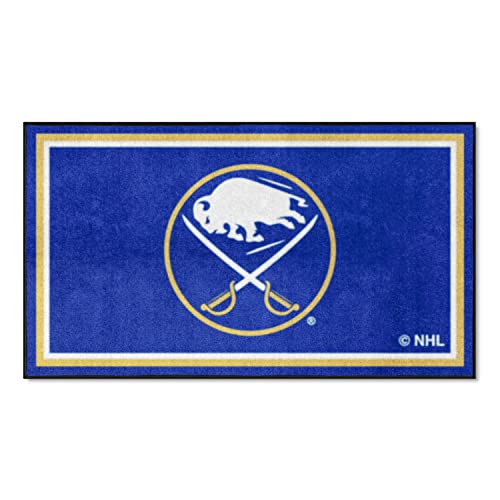 【中古】【未使用・未開封品】FANMATS NHL トロント メープルリーフ 3フィート x 5フィート エリアラグ ブルー 3フィート x 5フィート