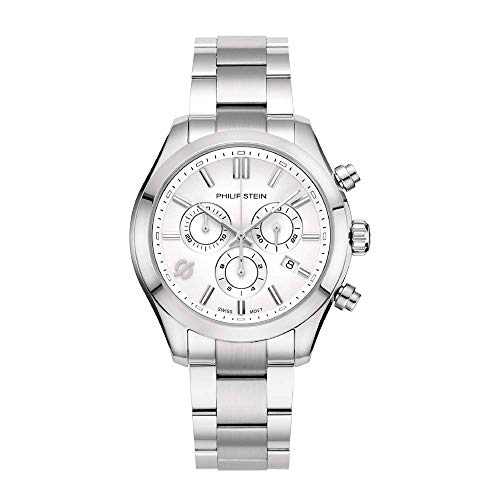 【中古】【未当て嵌める・未開封品】Philip Stein Dress Watch (Model: 92C-CRWHT-SS)