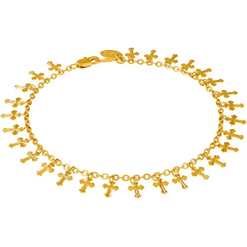 【中古】【未当てはめる・未開封品】LIFETIME JEWELRY ぶら下がるはりつけ台ボビーソックス お上さんと１０代向け 24K 純金メッキ Medium, Large and Extra Large ゴールド