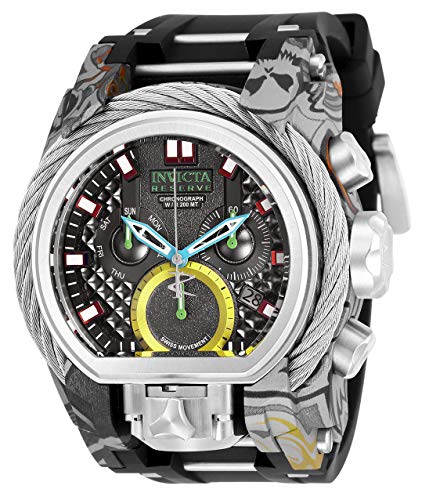 【中古】【未当てはめる・未開封品】Invicta Men\u0027s 26443 Reserve Quartz 3 Hand Black Dial Watch