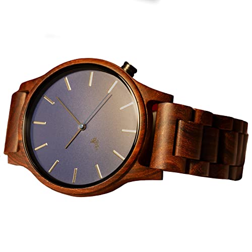 【中古】【未当て嵌める・未開封品】Opis 木製ウオッチ M1-Men Red Sandalwood M1