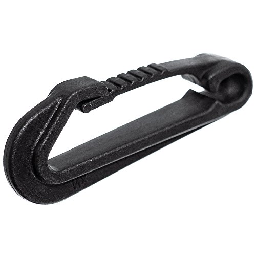 【中古】【未使用・未開封品】Paracord Planet ウィングレススナップバンジーフック ? 1/4インチ ブラック 高耐久 ショックコードフック ? キャンプや航海アクセサリー(50個 16,838円