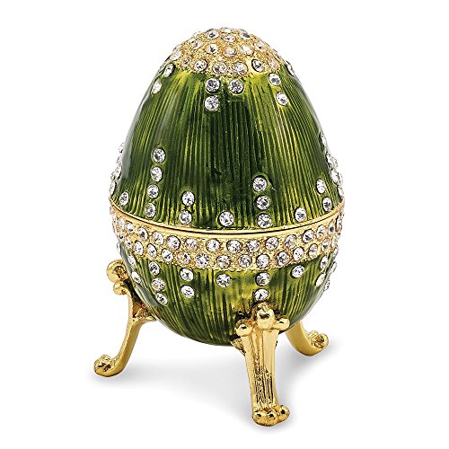 【中古】【未当て嵌める・未開封品】Jewels By Lux 貴石で飾られたロバート・エドワード・リーガル緑であること 言い慣わし的なミュージカルエッグ