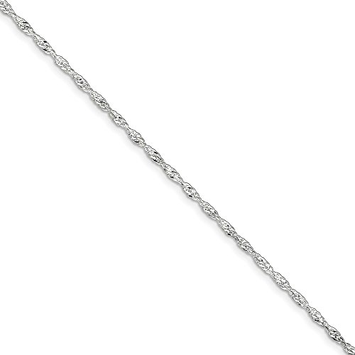【中古】【未使用・未開封品】FB Jewels ソリッド925スターリングシルバー 9インチ シンガポールチェーンアンクレット 1インチエクステンション｜AJIMURA-SHOP