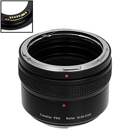 【中古】【未使用・未開封品】Fotodiox Pro レンズマウントアダプター Rolleiflex SL66シリーズレンズからCanon EOS (EF, EF-S) マウントD/SLRカメラ本体に対応 Gen10フォーカ