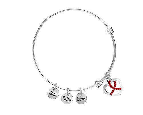 【中古】【未使用・未開封品】レッドハート病意識ブレスレット 01 Bracelet レッド