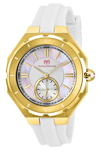 【中古】【未当て嵌める・未開封品】Technomarine Women\u0027s TM-118006 Quartz 3 Hand MOP Dial Watch