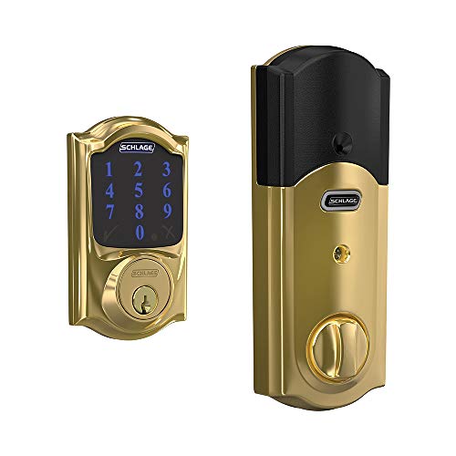 【中古】【未使用・未開封品】Schlage BE469ZP CAM 605 スマートデッドボルト アラーム付き 明るい真鍮にキャメロットトリム 69,673円