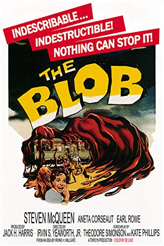 【中古】【未使用・未開封品】アメリカンギフトサービス - ビンテージサイエンスフィクションホラー映画ポスター ブロブ 18x24 WMOV-B00062-18x24