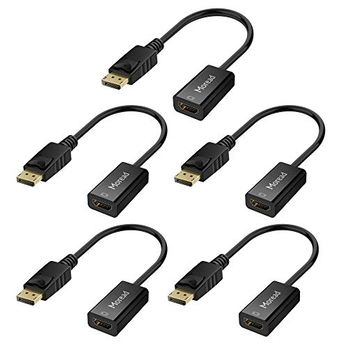 【中古】【未当て嵌める・未開封品】Moread DisplayPort-HDMIアダプター 5個容器に並べる 金メッキ見せびらかす界面-HDMI変換器 DP-HDMI吊りひも (牡-刃針) 電子計算機/デスクトッ 変換コネクタ・ケーブル-パソコン・周辺機器-PCアクセサリー